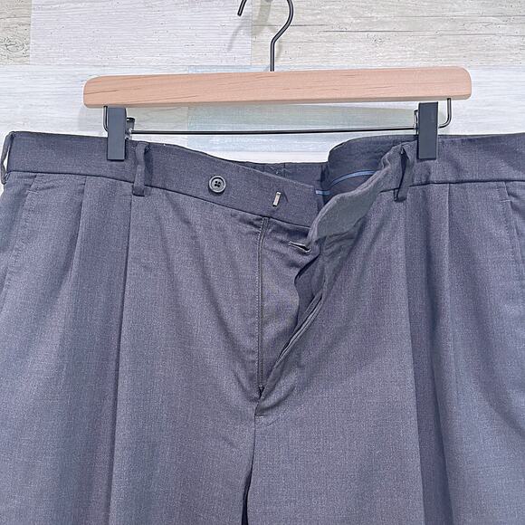 Brooks Brothers Madison Estrato Trabaldo Togna 1840 Suit Gray Mens 44R 39W - Picture 11 of 14